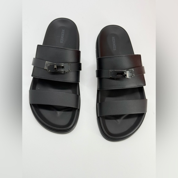 Hermes Jackson Sandals Black Size 40 EU - Picture 4 of 12